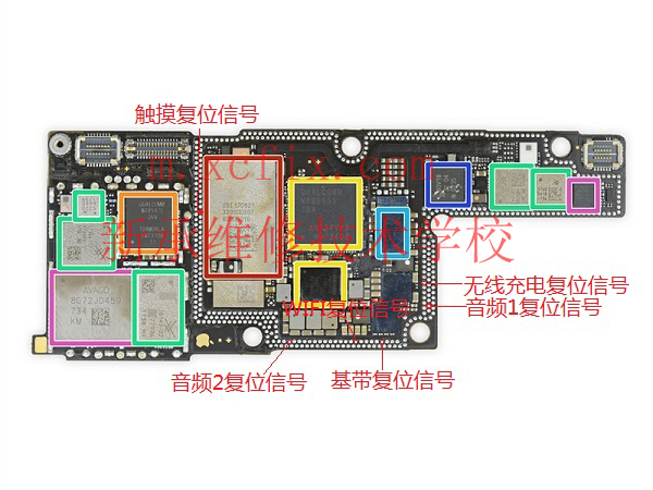 iphone x 主板测试点图