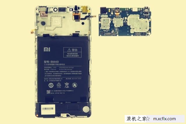 小米max拆机图解教程 小米max手机拆解做工评测